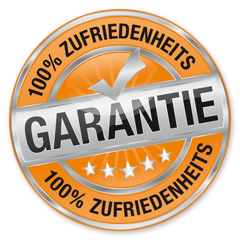 100%-Zufriedenheit Garantie 